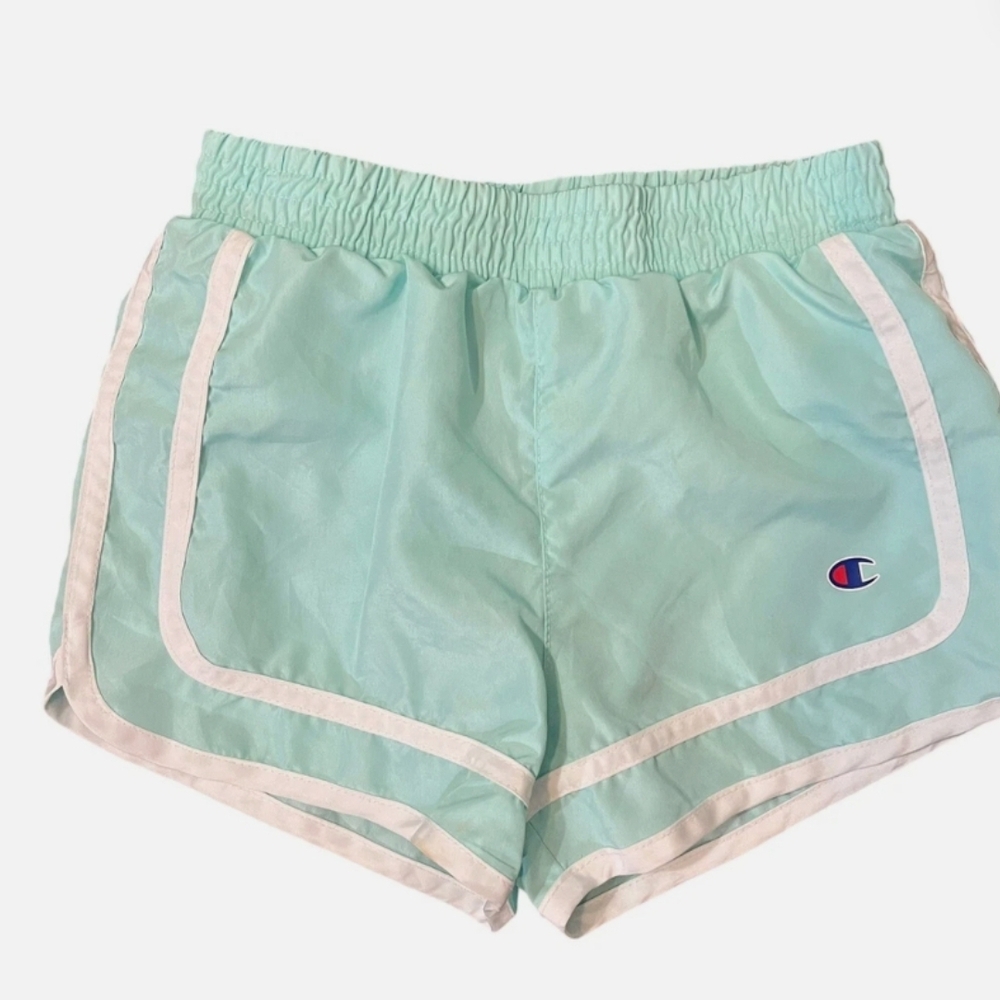 Brand New Girls Champion Mint Green Athletic Shorts Sz 6X